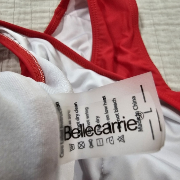 Bellecarrie Retro 80s/90s One Piece High Cut Low Back Swimsuit Size Large - Picture 11 of 11